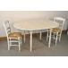 Table GEVROLLES DIAM 105cm + 4 Chaises (CHOCOLAT)