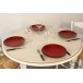 Table GRISELLES DIAM 105cm + 4 Chaises (CHOCOLAT)