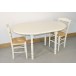 Table RECEY DIAM 105cm + 4 Chaises (VANILLE)