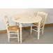 Table RECEY DIAM 105cm + 4 Chaises (VANILLE)