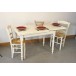 Table LANTENAY 110X70 + 4 Chaises (VANILLE)