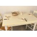 Table LANTENAY 110X70 + 4 Chaises (VANILLE)