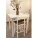 Vitrine +Table Haute 90x90 + 4 Tabourets Hauts (ALTHEA)