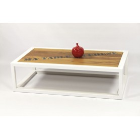 Table Basse  "LA DOCKER" Blanche