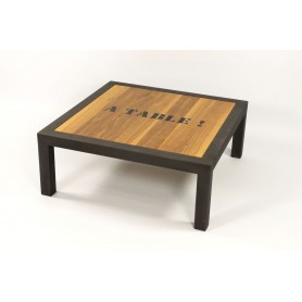 Table Basse  "L'ARTISANALE" Grise