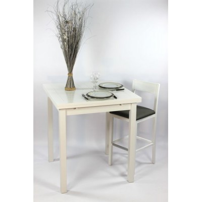 Ensemble "ALTHEA" : Table Carrée haute90x90 + 4 tabourets