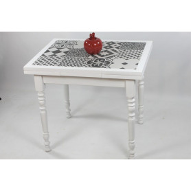 Table CLEONICE 90 X 70 "carreaux de ciment"