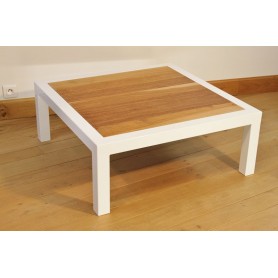 Table Basse  "L'ARTISANALE" Blanche