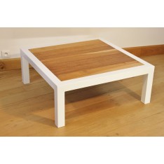 Table Basse  "L'ARTISANALE" Blanche