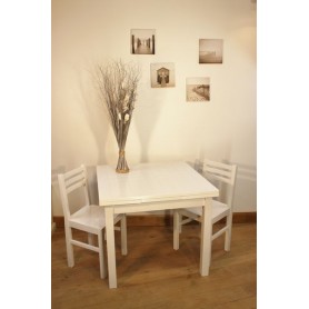 Ensemble "ALTHEA" : Table Carrée 90x90 + 4 chaises