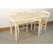 Table MENESBLES 110X70 + 4 Chaises (VANILLE)