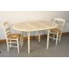 Table COURTIVRON DIAM 110cm + 4 Chaises (VANILLE)