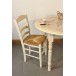 Table COURTIVRON DIAM 110cm + 4 Chaises (VANILLE)